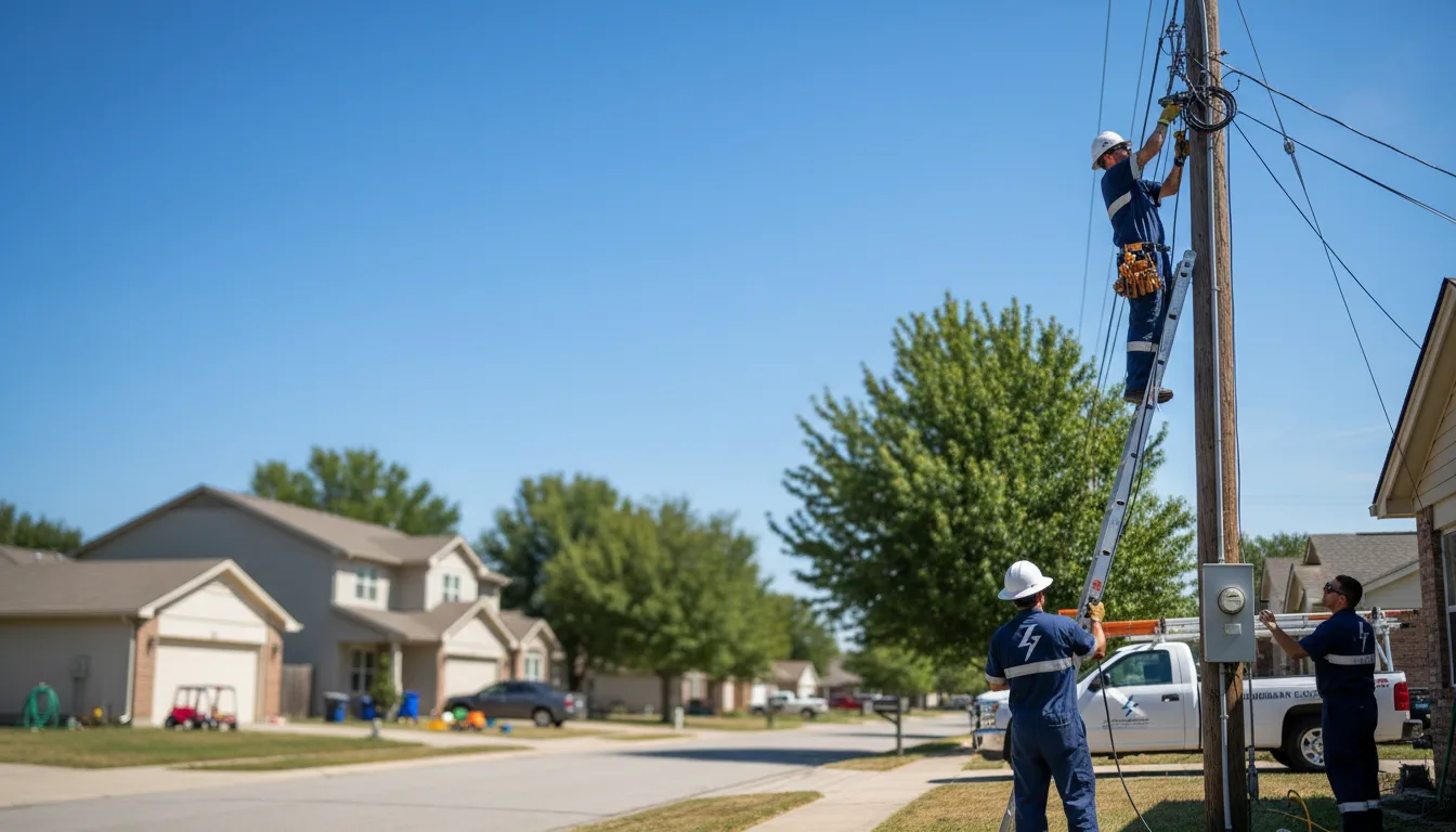 Residential electrician providing installation services in Baker, CA